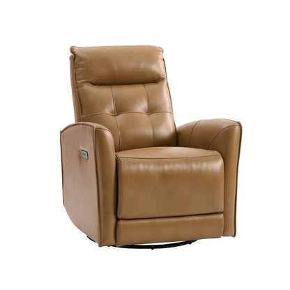 Alberto Mordern Genuine Leather Power Recliner with USB Charging Port by HULALA HOME