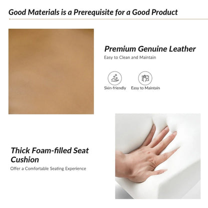 Alberto Mordern Genuine Leather Power Recliner with USB Charging Port by HULALA HOME