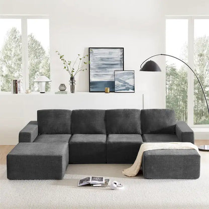 Modular U Shaped Sectional Sofa