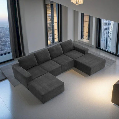 Modular U Shaped Sectional Sofa