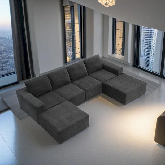 Modular U Shaped Sectional Sofa