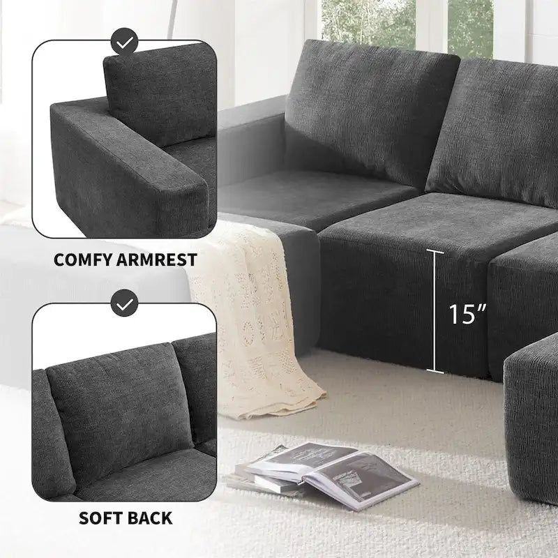 Modular U Shaped Sectional Sofa