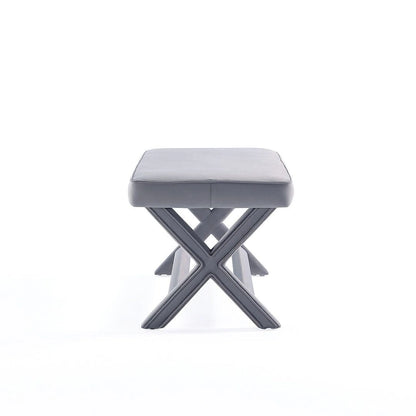 Manhattan Comfort Abigail Mid-Century Modern Velvet Upholstered Bench