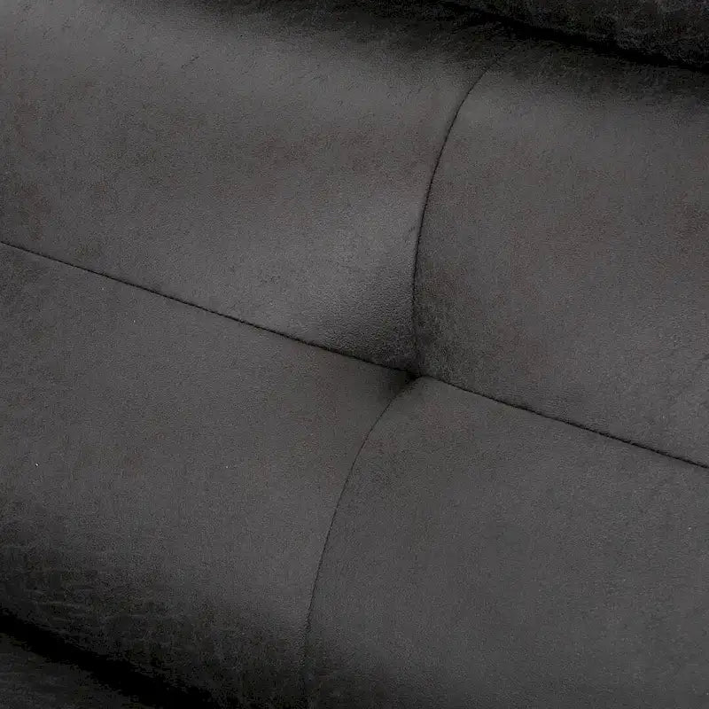 Modern Fabric Double Seat Recliner Chair with Plush Cushions by Christopher Knight Home