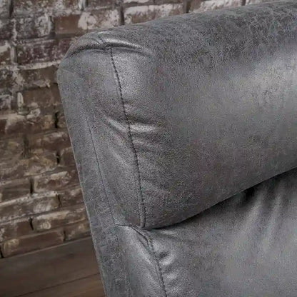 Modern Fabric Double Seat Recliner Chair with Plush Cushions by Christopher Knight Home