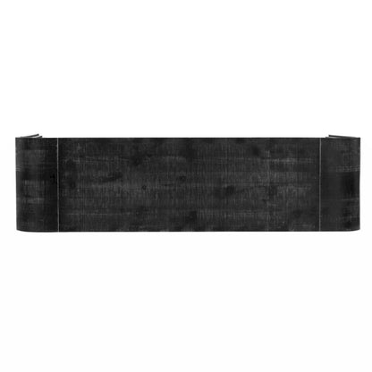 Unique Retro Silhouette Console Table with Open Style, Two Top Drawers