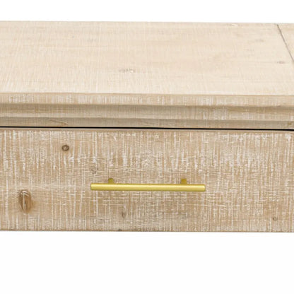 Unique Retro Silhouette Console Table with Open Style, Two Top Drawers