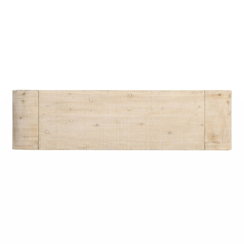 Unique Retro Silhouette Console Table with Open Style, Two Top Drawers