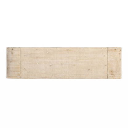 Unique Retro Silhouette Console Table with Open Style, Two Top Drawers