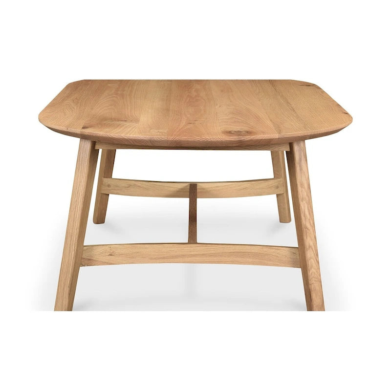 Aurelle Home Tyier Mid-Century Modern Solid Oak Coffee Table - 54 W x 17 H x 28 D