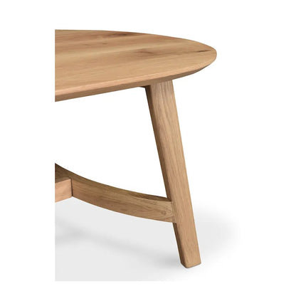 Aurelle Home Tyier Mid-Century Modern Solid Oak Coffee Table - 54 W x 17 H x 28 D