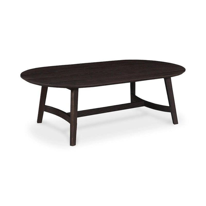 Aurelle Home Tyier Mid-Century Modern Solid Oak Coffee Table - 54 W x 17 H x 28 D