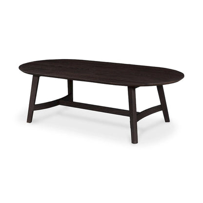 Aurelle Home Tyier Mid-Century Modern Solid Oak Coffee Table - 54 W x 17 H x 28 D