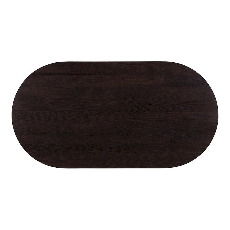 Aurelle Home Tyier Mid-Century Modern Solid Oak Coffee Table - 54 W x 17 H x 28 D