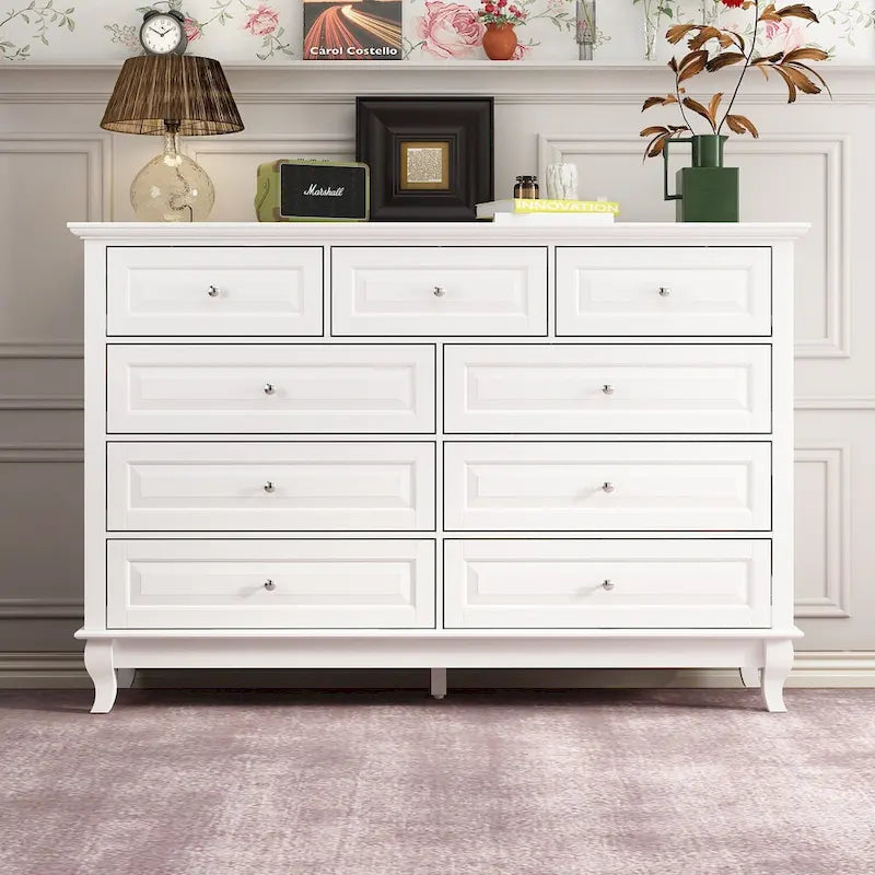 Versatile 55.1 Dresser: Chic Storage for Any Room TV Stand Side Table