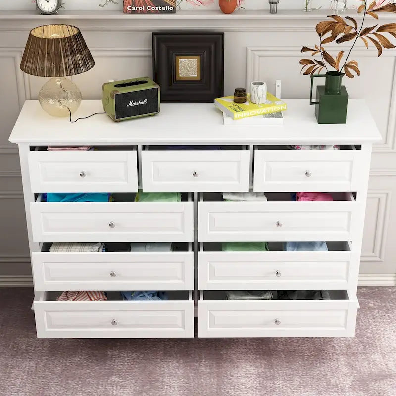 Versatile 55.1 Dresser: Chic Storage for Any Room TV Stand Side Table