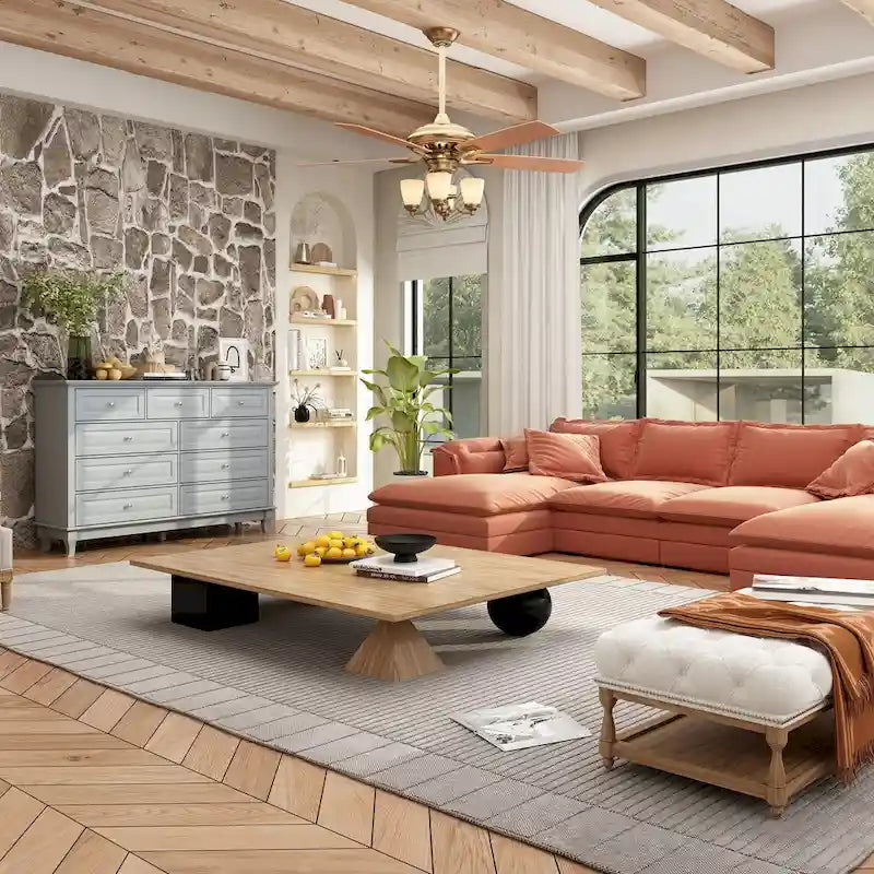 Versatile 55.1 Dresser: Chic Storage for Any Room TV Stand Side Table