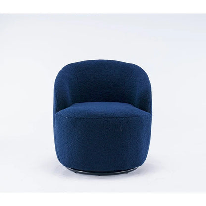 Teddy Fabric Swivel Accent Armchair Barrel Chair
