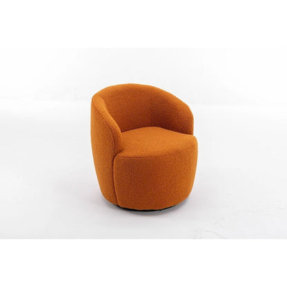 Teddy Fabric Swivel Accent Armchair Barrel Chair