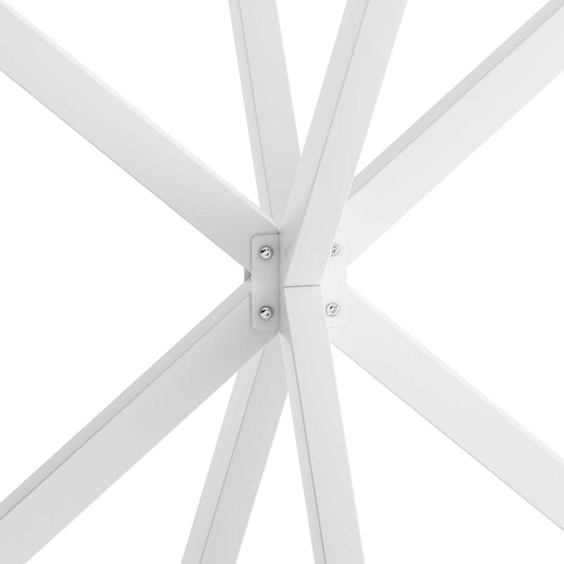 42.13 Modern Cross Leg Round Dining Table