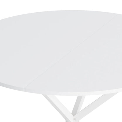 42.13 Modern Cross Leg Round Dining Table