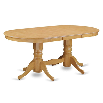 East West Furniture 5 Piece Kitchen Table Set- an Oval Dining Table with Butterfly Leaf and 4 Dining Room Chairs,Oak