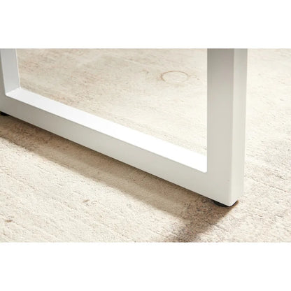 Square Extendable Dining Table with metal leg,Modern Space Saving Kitchen Table( 70.86 W x 31.5 D x 29.5 H)