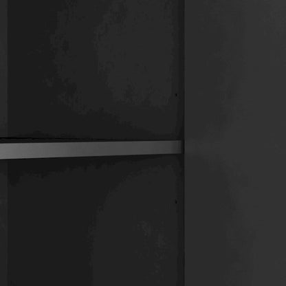 Black Modern Buffet Cabinet with Storage, Fluted Sideboard Large Buffet with Adjustable Shelves, Credenza, Accent Cabinet