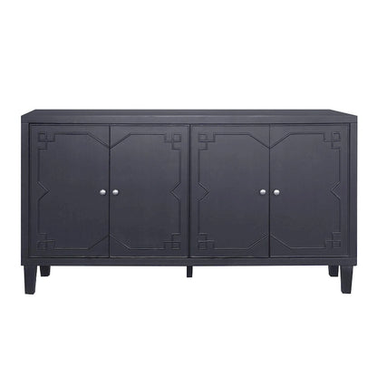 4-Door Wooden Sideboard Buffet Cabinet