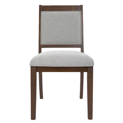 HomePop Open Back Upholstered Wood Frame Dining Chair - Set of 2