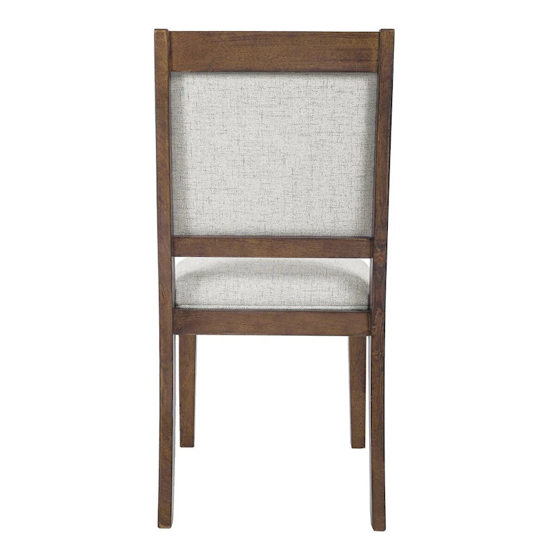 HomePop Open Back Upholstered Wood Frame Dining Chair - Set of 2