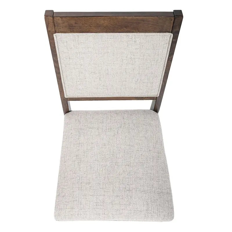 HomePop Open Back Upholstered Wood Frame Dining Chair - Set of 2