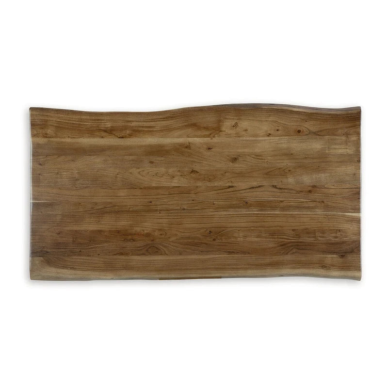 Signature Design by Ashley Fortmaine Brown/Black Dining Table - 72.25 W x 38.63 D x 30.63 H