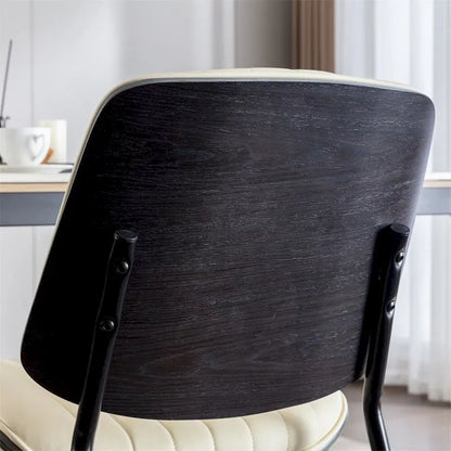 Dining Chairs Set of 2,Mid Century Modern Retro Faux Leather Chair