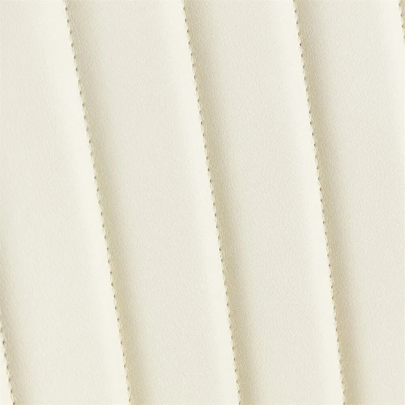 Dining Chairs Set of 2,Mid Century Modern Retro Faux Leather Chair