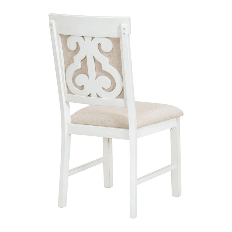 5-Piece Retro Functional Dining Set,a 16-Inch Leaf and 4 Upholstered Chairs for Dining Room and Kitchen