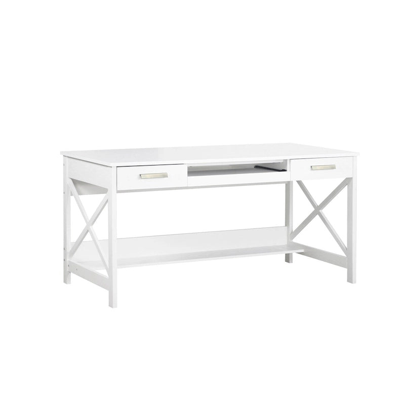 Saint Birch Alaska 59.5 Modern Farmhouse Writing Desk with Two Drawers