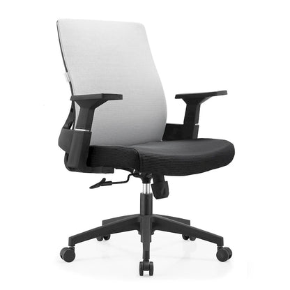 Adjustable Mid-Back Office Chair with 360-Degree Swivel and Tilt Brio Series by LeisureMod