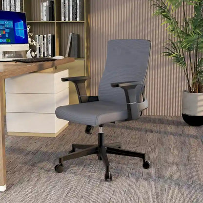 Adjustable Mid-Back Office Chair with 360-Degree Swivel and Tilt Brio Series by LeisureMod