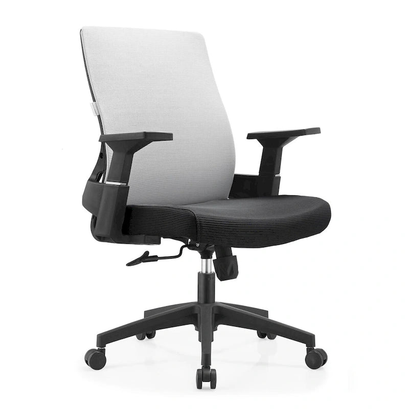 Adjustable Mid-Back Office Chair with 360-Degree Swivel and Tilt Brio Series by LeisureMod