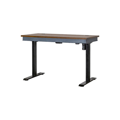 Farmhouse Electric Sit/Stand Desk, Height Adjustable Table, Blue