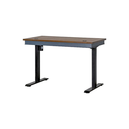 Farmhouse Electric Sit/Stand Desk, Height Adjustable Table, Blue