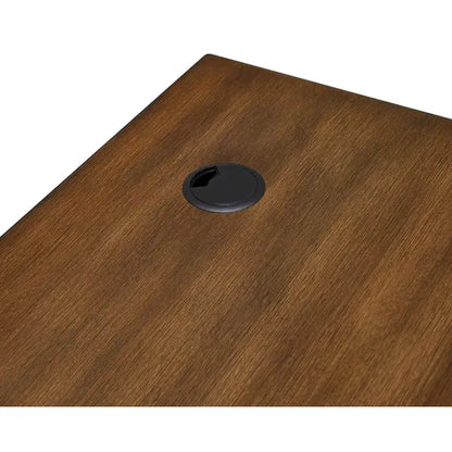 Farmhouse Electric Sit/Stand Desk, Height Adjustable Table, Blue