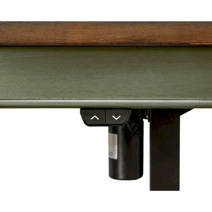 Farmhouse Electric Sit/Stand Desk, Height Adjustable Table, Blue