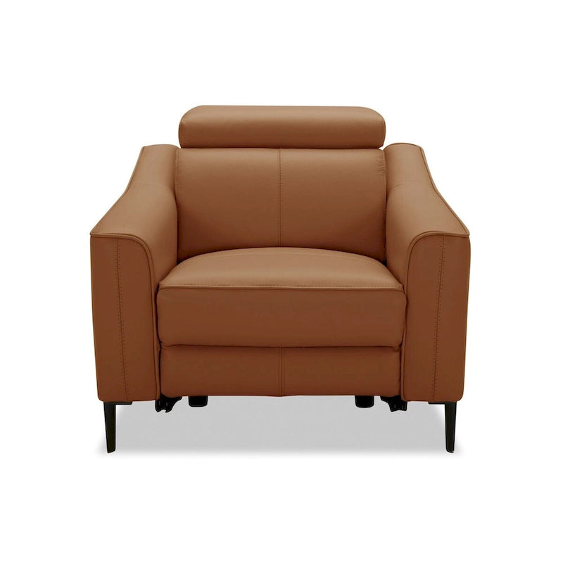 Divani Casa Eden Modern Camel Leather Recliner Chair