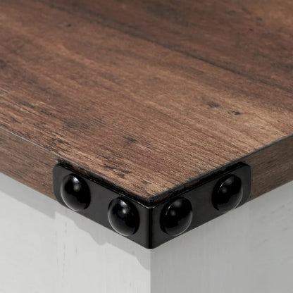 VredHom Coffee Table Center Table Tea Table with Shelf - 18.1 in H x 40.2 in W x 22 in D