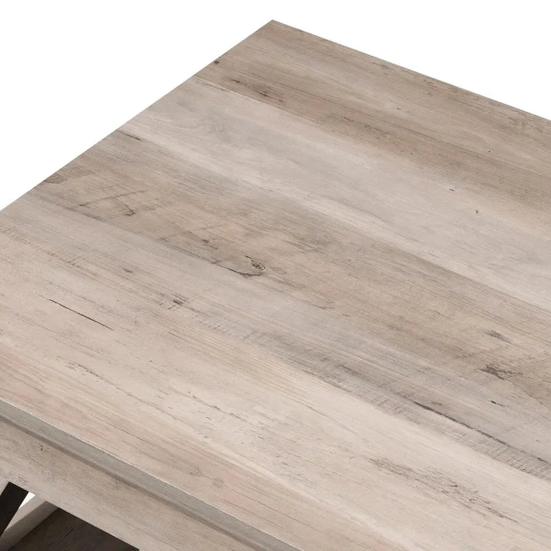 VredHom Coffee Table Center Table Tea Table with Shelf - 18.1 in H x 40.2 in W x 22 in D