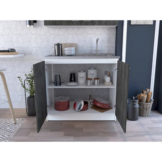 Brookeline Rectangle 2-Door Utility Sink and Cabinet