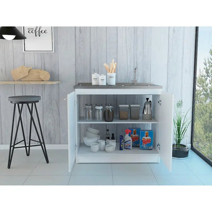 Brookeline Rectangle 2-Door Utility Sink and Cabinet