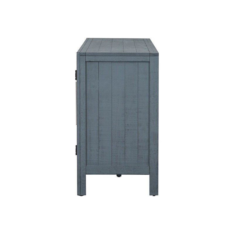 Wood Storage Cabinet Sideboard with Adjustable Shelves and 3 Doors